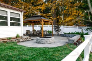 Professional patio design and installation in Southern NH by Stone Landscaping