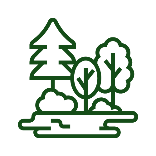 Professional landscaping services icon